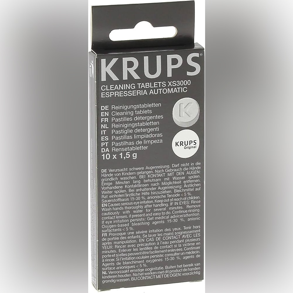 KRUPS XS3000 Cleaning Tablets Solution Automatic Machine EA82 EA9000 Espresseria